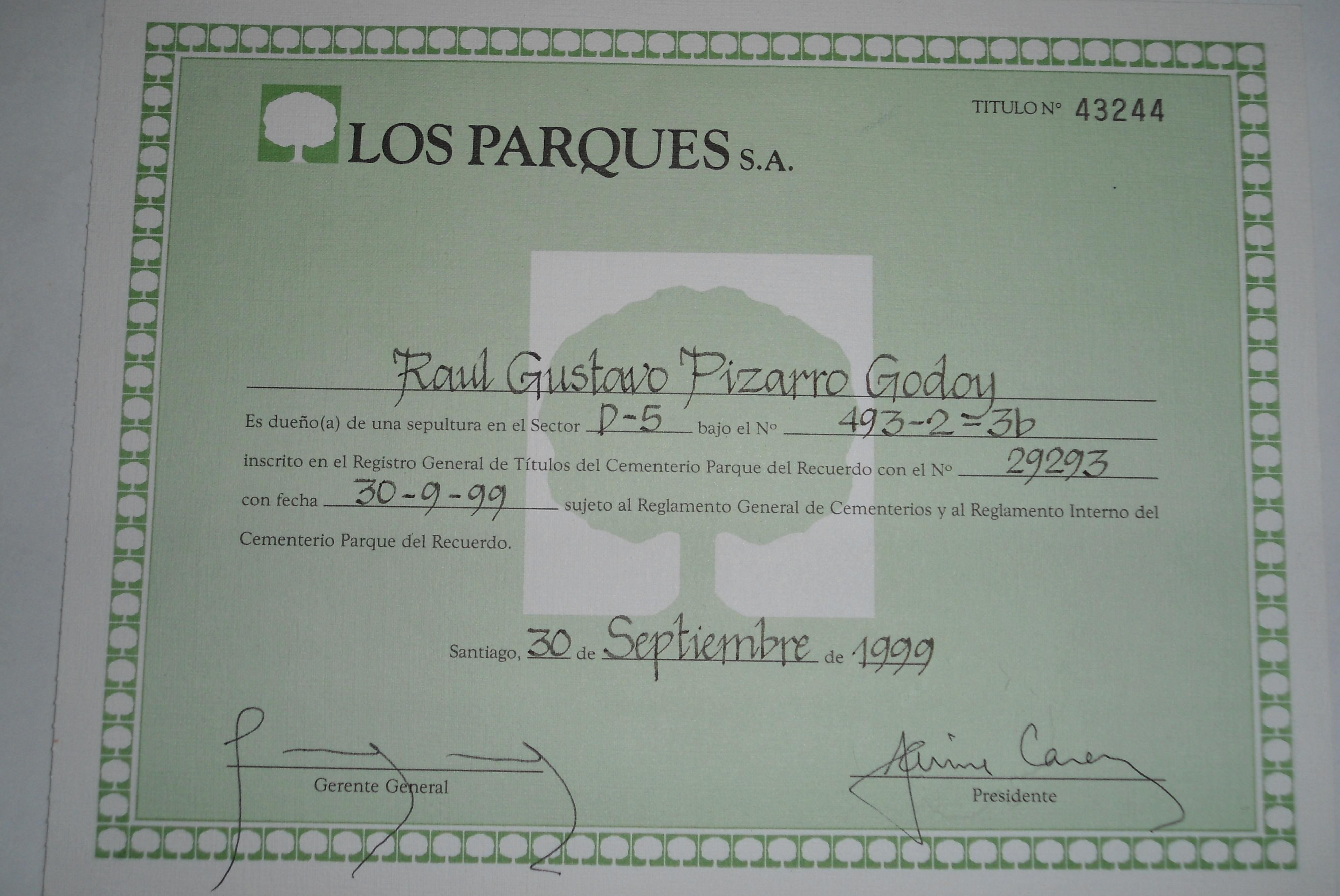 Sepultura Parque del Recuerdo — foto 1