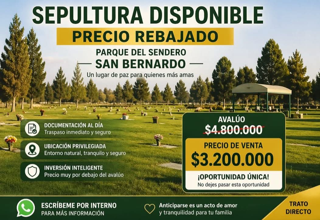 SE Vende Sepultura EN Parque DEL Sendero SAN BDO